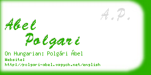 abel polgari business card